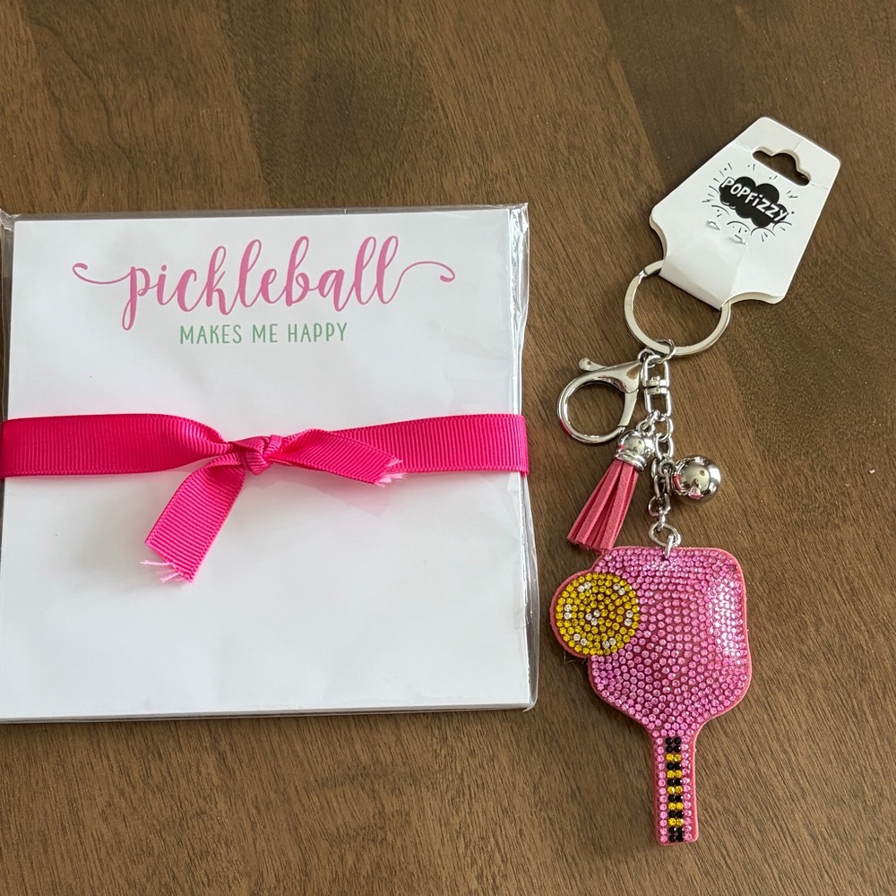 Pickleball Gift - Note pad & Key Chain NEW